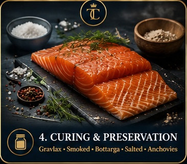 Seafood curing and preservation methods