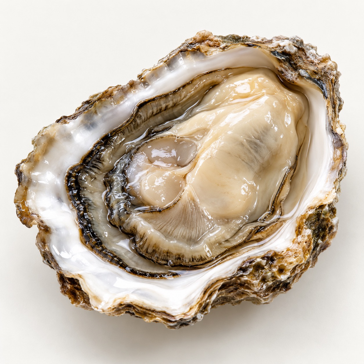 Fresh oyster in half shell ingredient icon