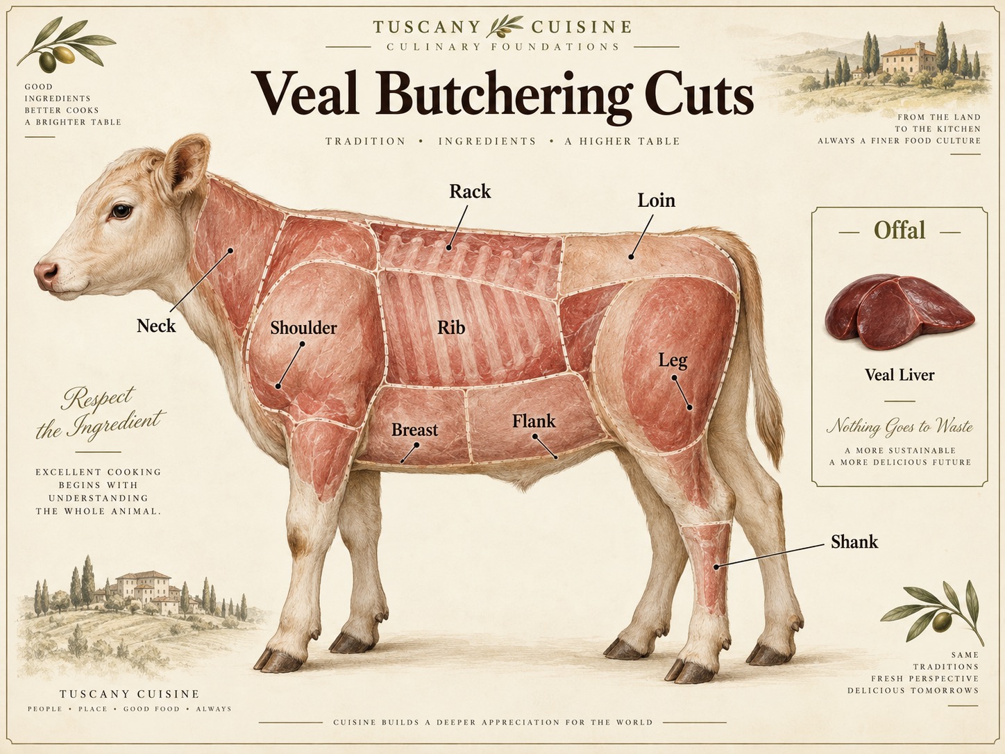 Veal hero graphic for Culinary Foundations