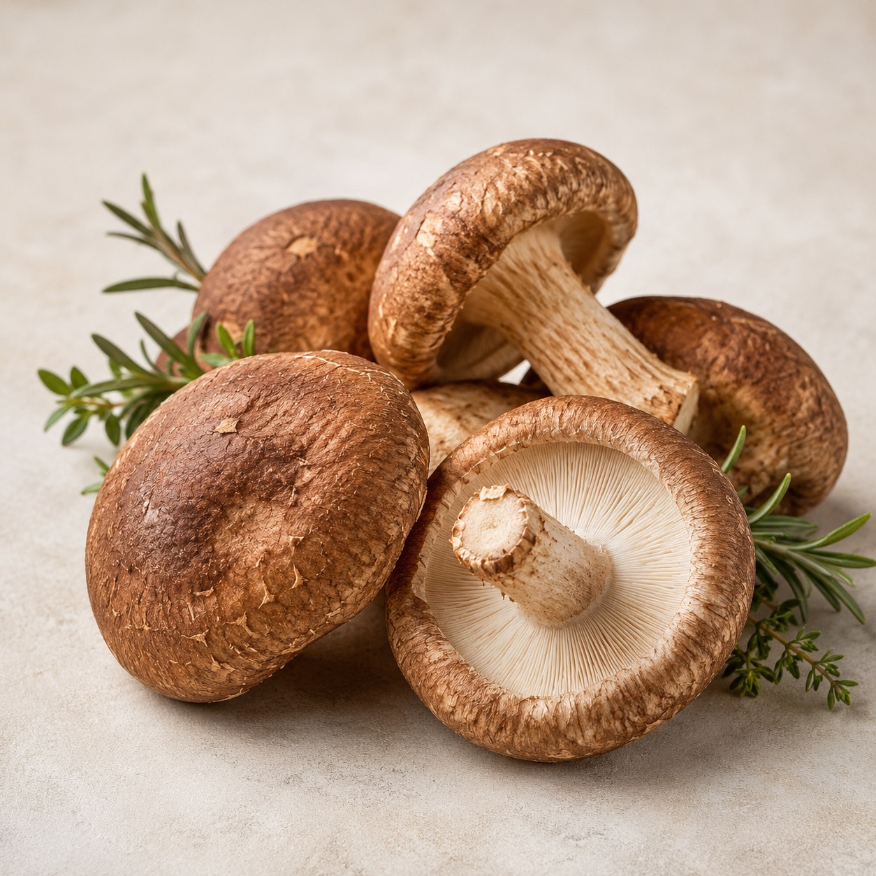 Fresh shiitake mushrooms