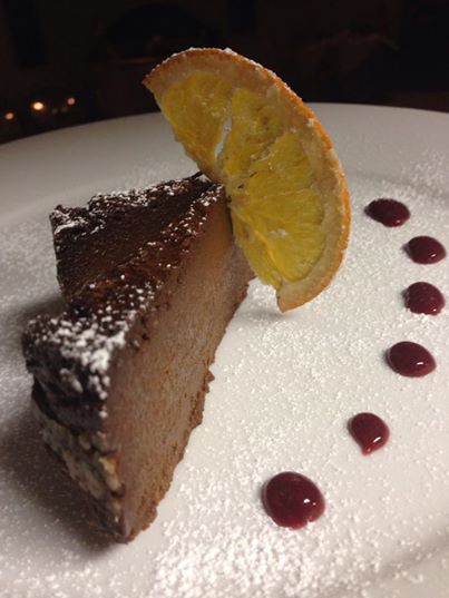 Flourless chocolate cake