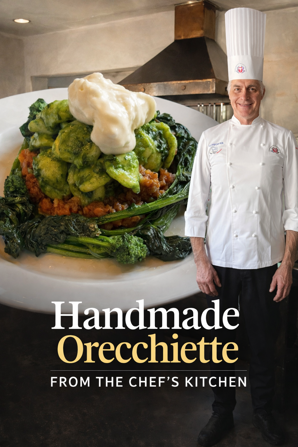 History of handmade orecchiette pasta graphic