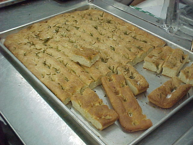 Focaccia and schiacciata bread