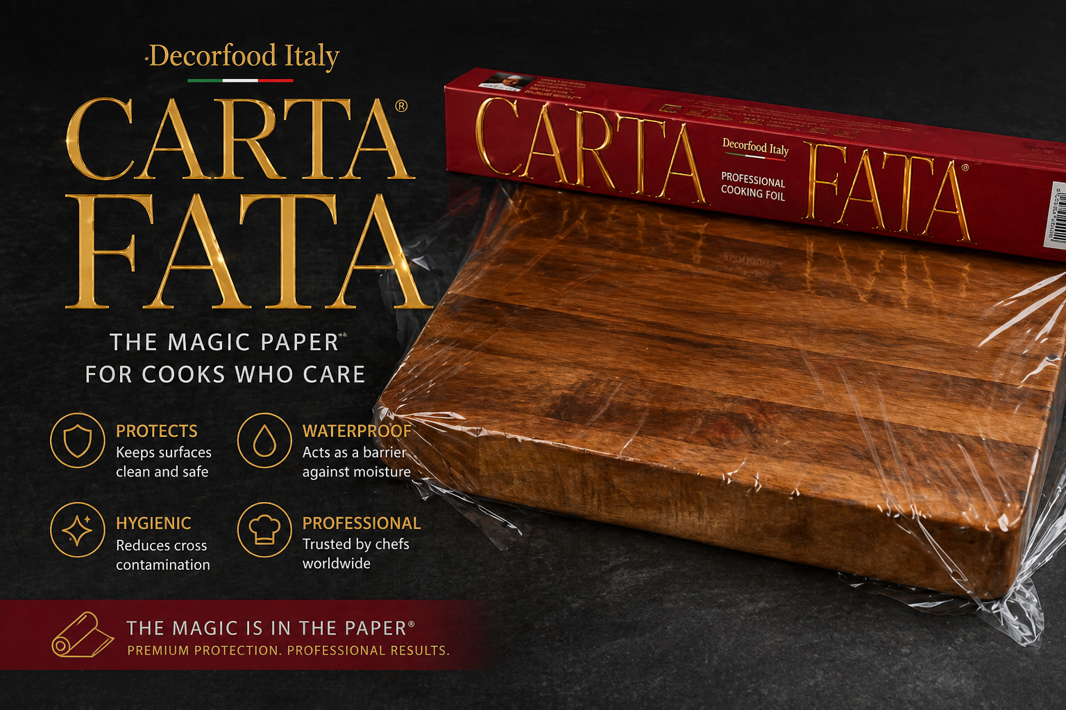 Carta Fata magic paper professional cooking foil hero graphic