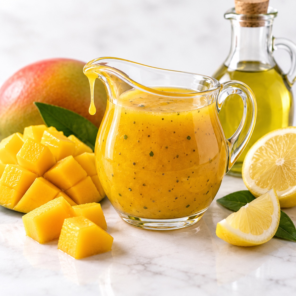 Mango vinaigrette with fresh mango, lemon and avocado oil