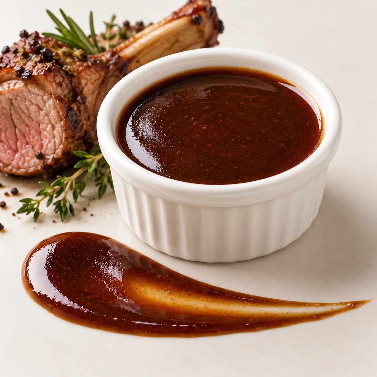 Lamb demi-glace graphic