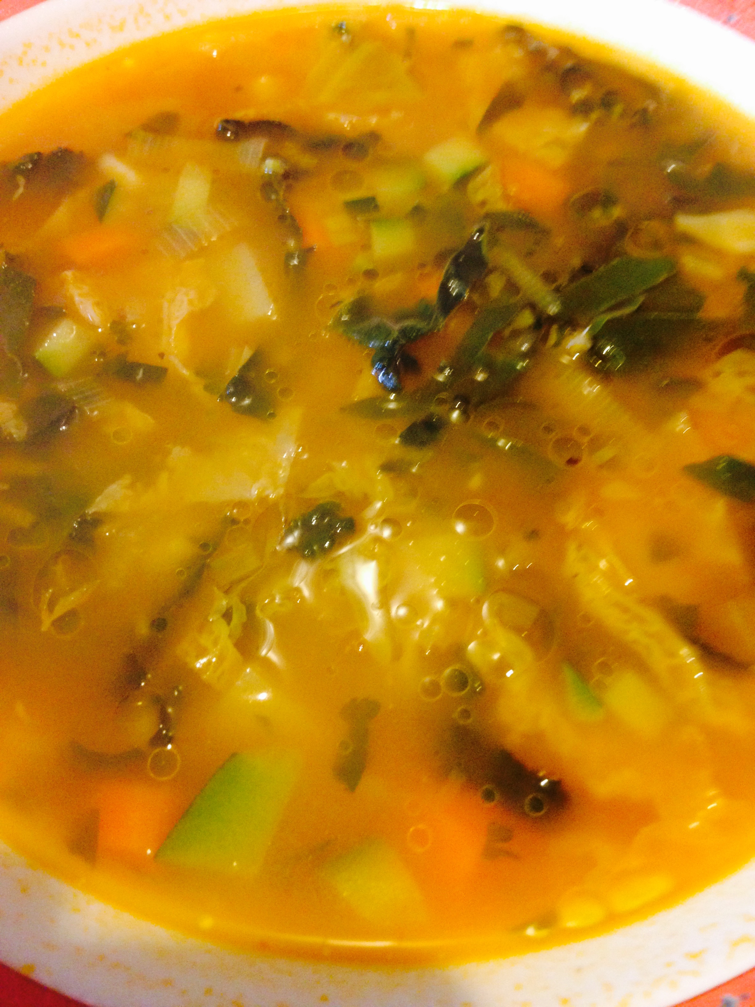 Traditional Tuscan minestrone soup