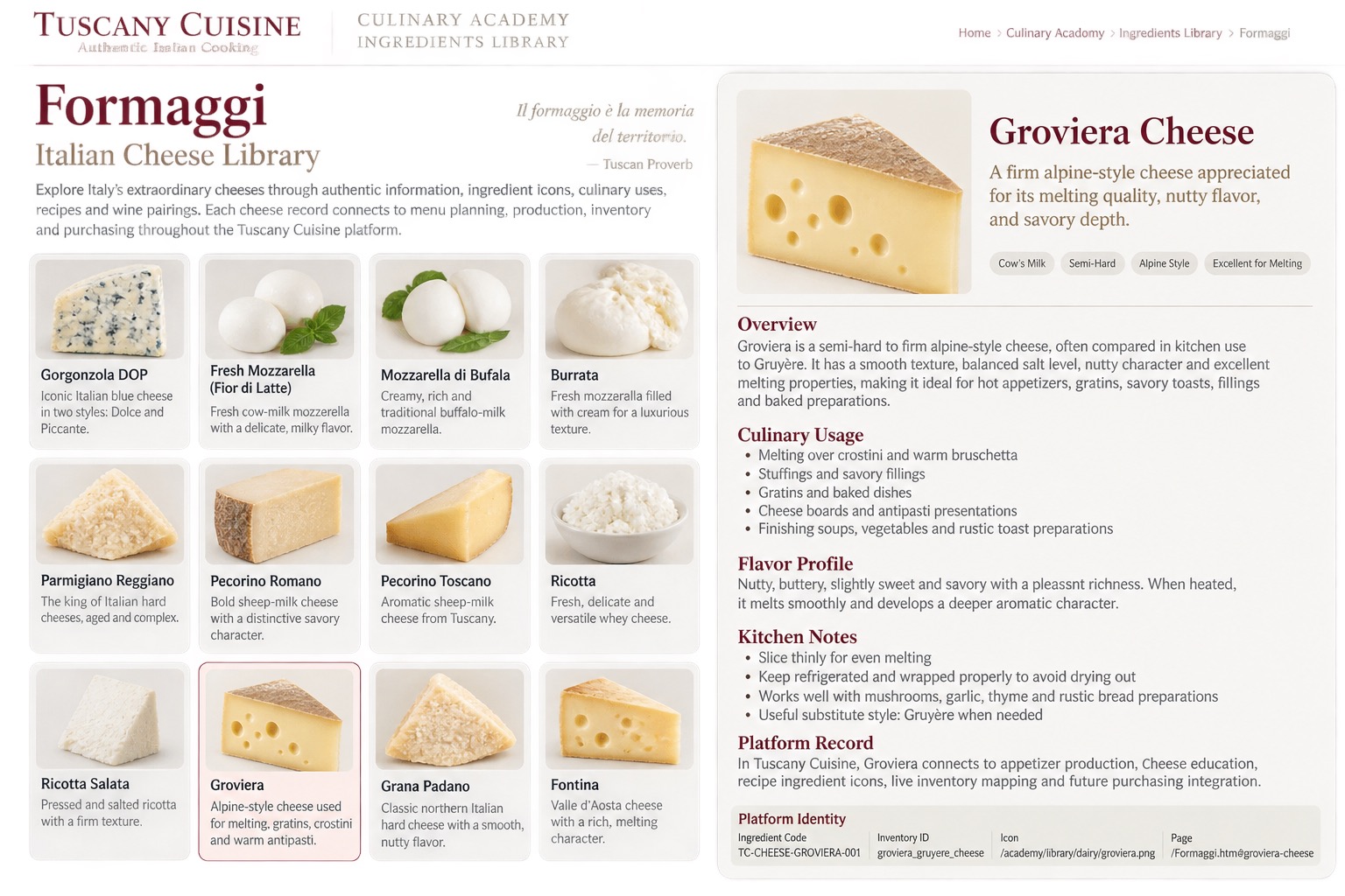 Groviera cheese hero image